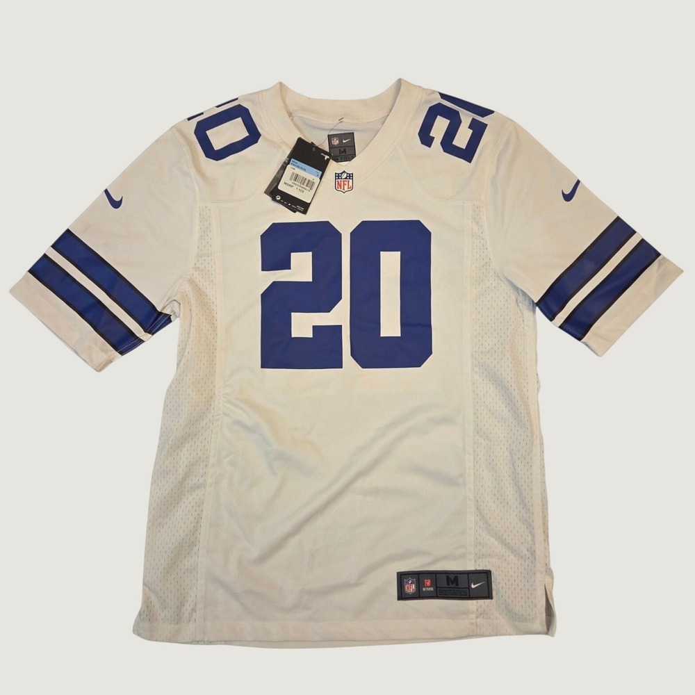 Nike Dallas Cowboys Tony Pollard 20 Jersey White Mens Medium 87NM-DCGR-7RF-00L